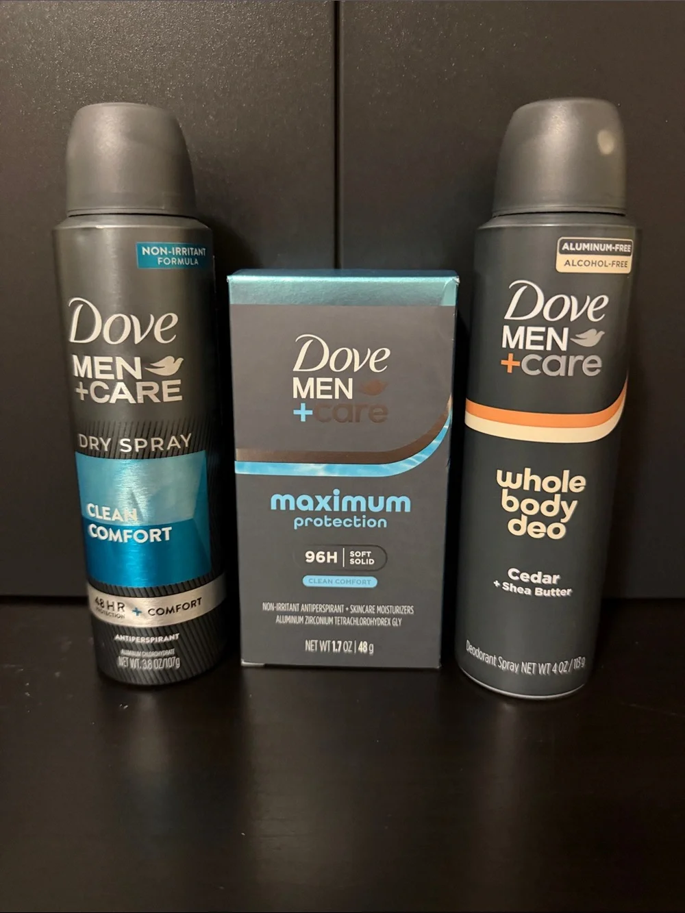 Dove Men Care Deodorant Trio